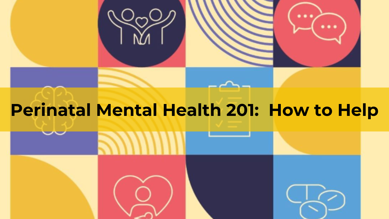 Perinatal Mental Health 201: How To Help Banner