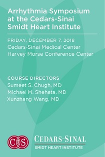 2018 Arrhythmia Symposium at the Cedars-Sinai Smidt Heart Institute Banner